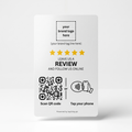 NFC Tap/QR Google Review + Social Links Card