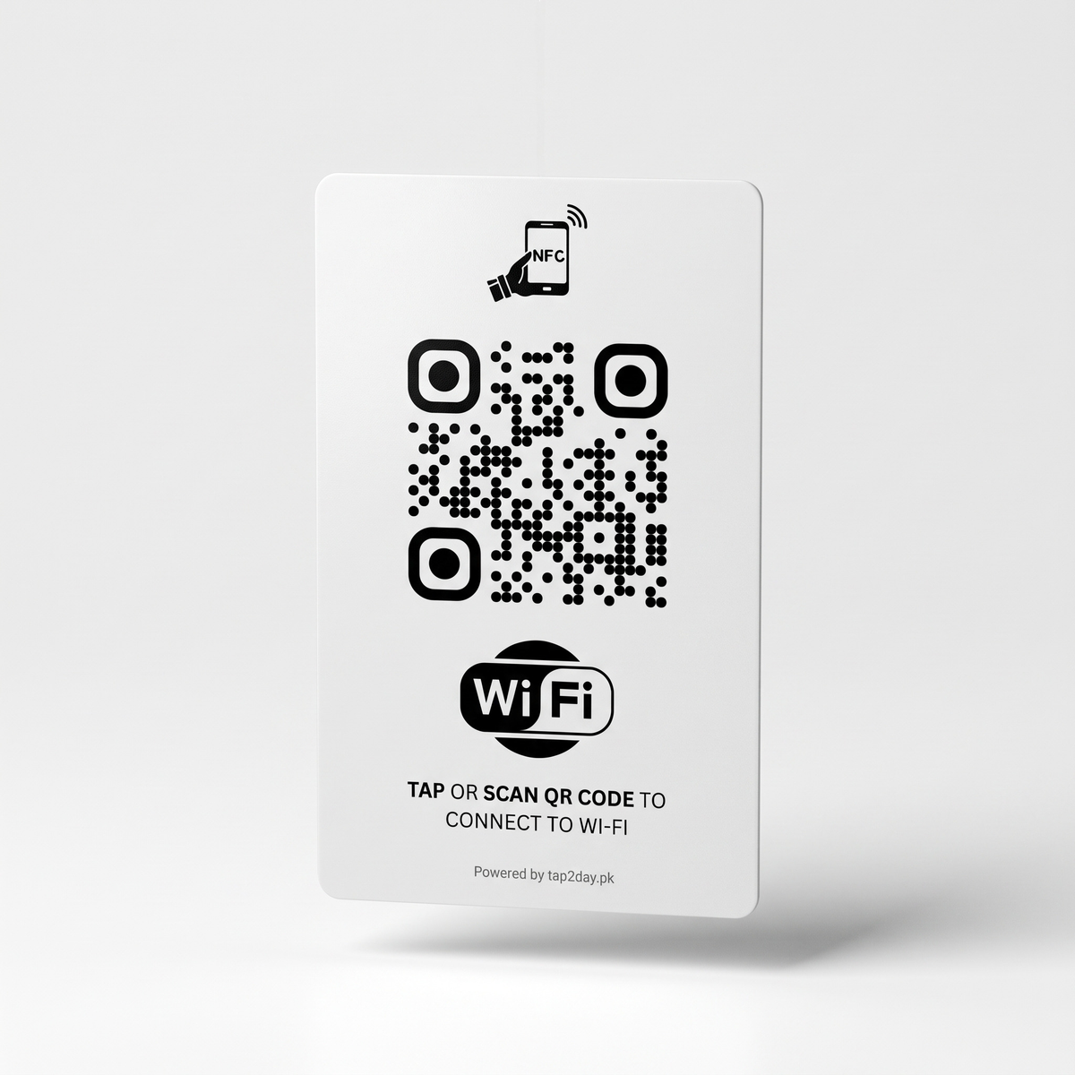 NFC Tap/QR Wi-Fi Connect Card